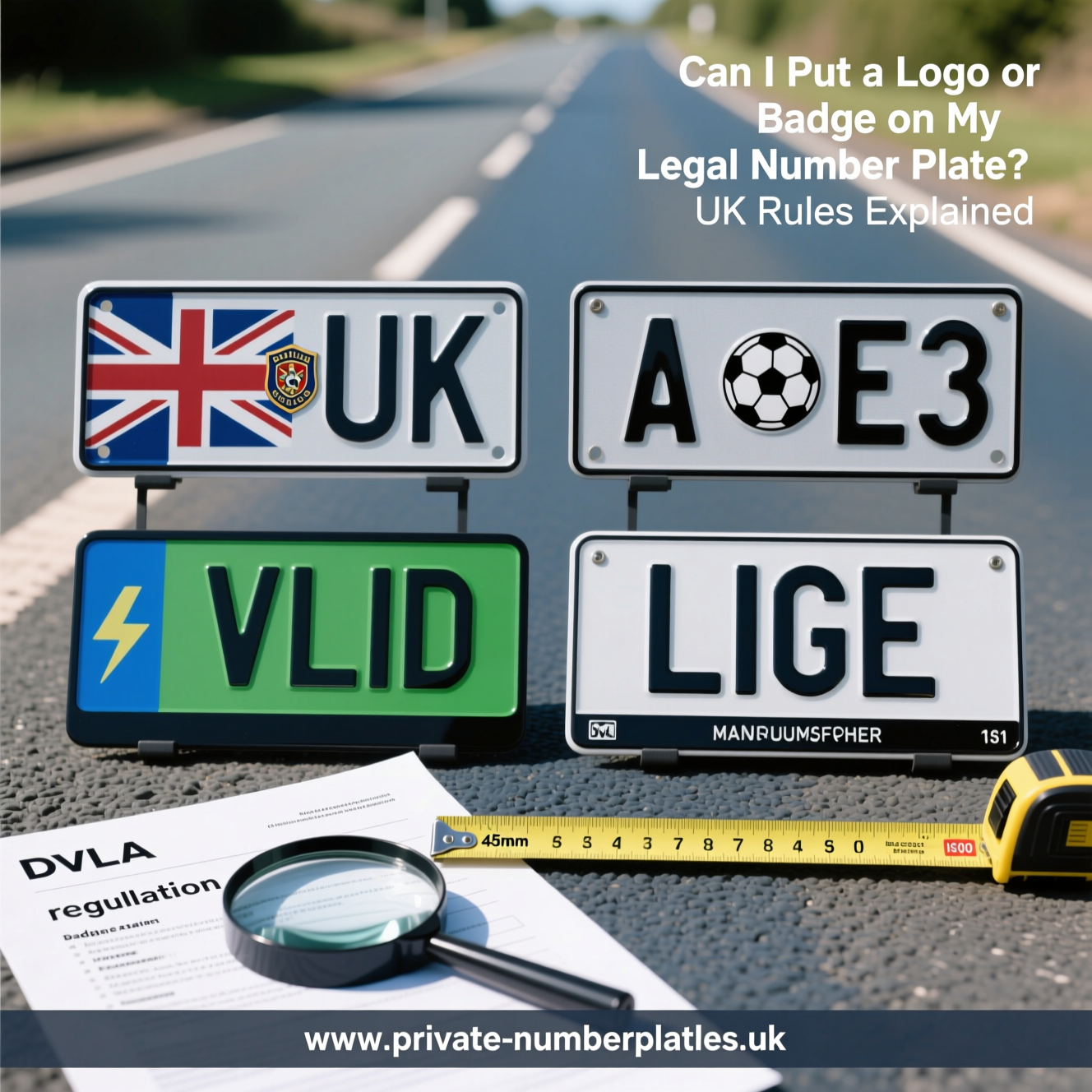 Can I Put a Logo or Badge on My Legal Number Plate? UK Rules Explained