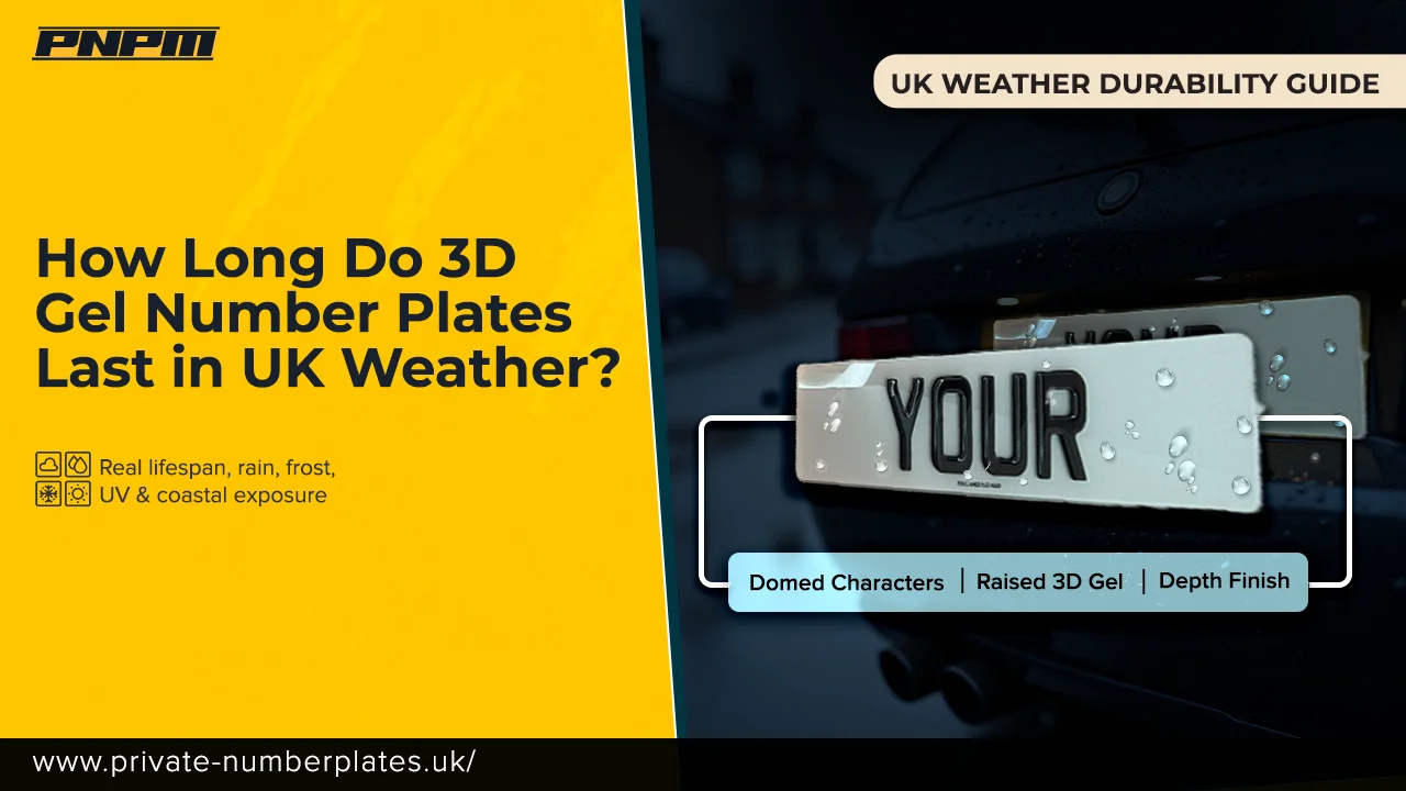How Long Do 3D Gel Number Plates Last in UK Weather? Your Complete Durability Guide