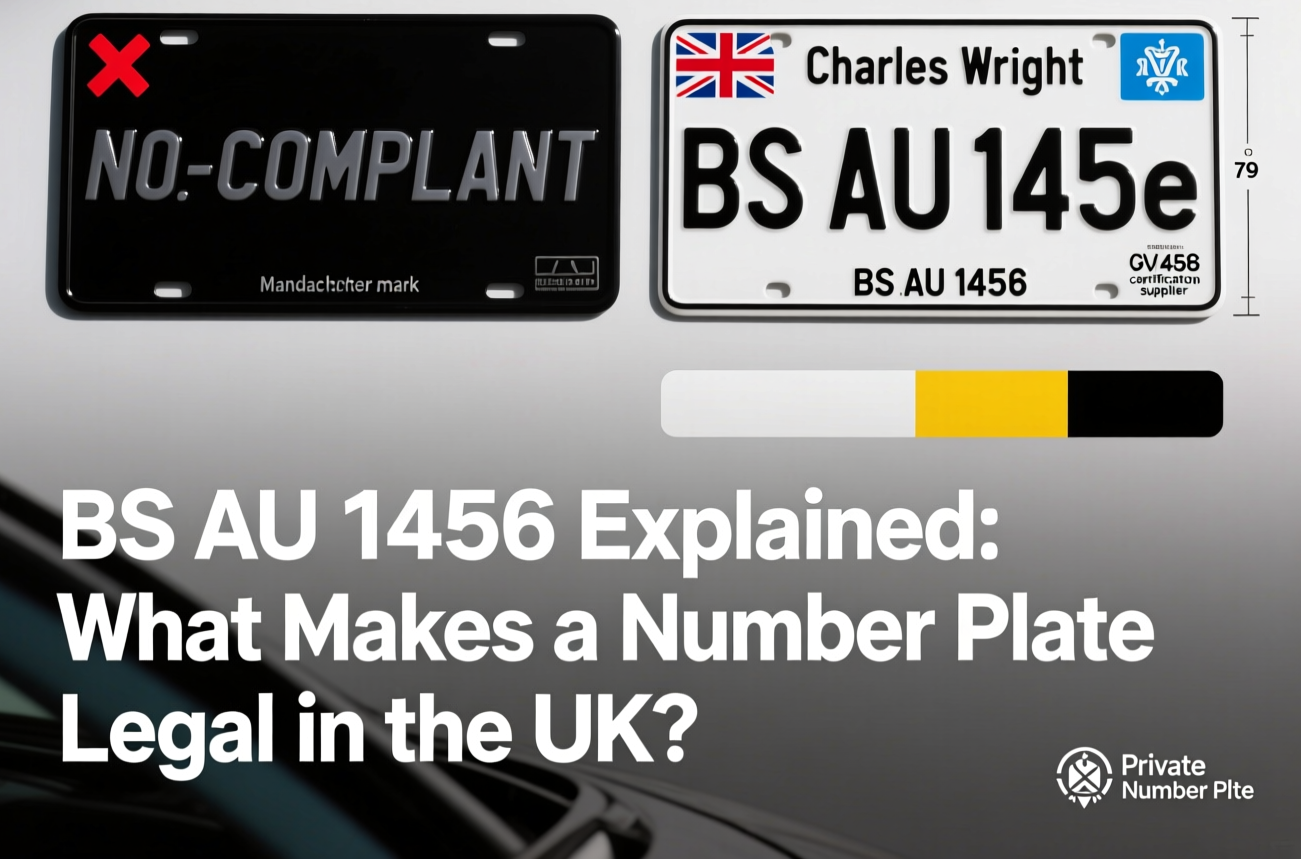 BS AU 145e Explained: What Makes a Number Plate Legal in the UK? (2025 Guide)