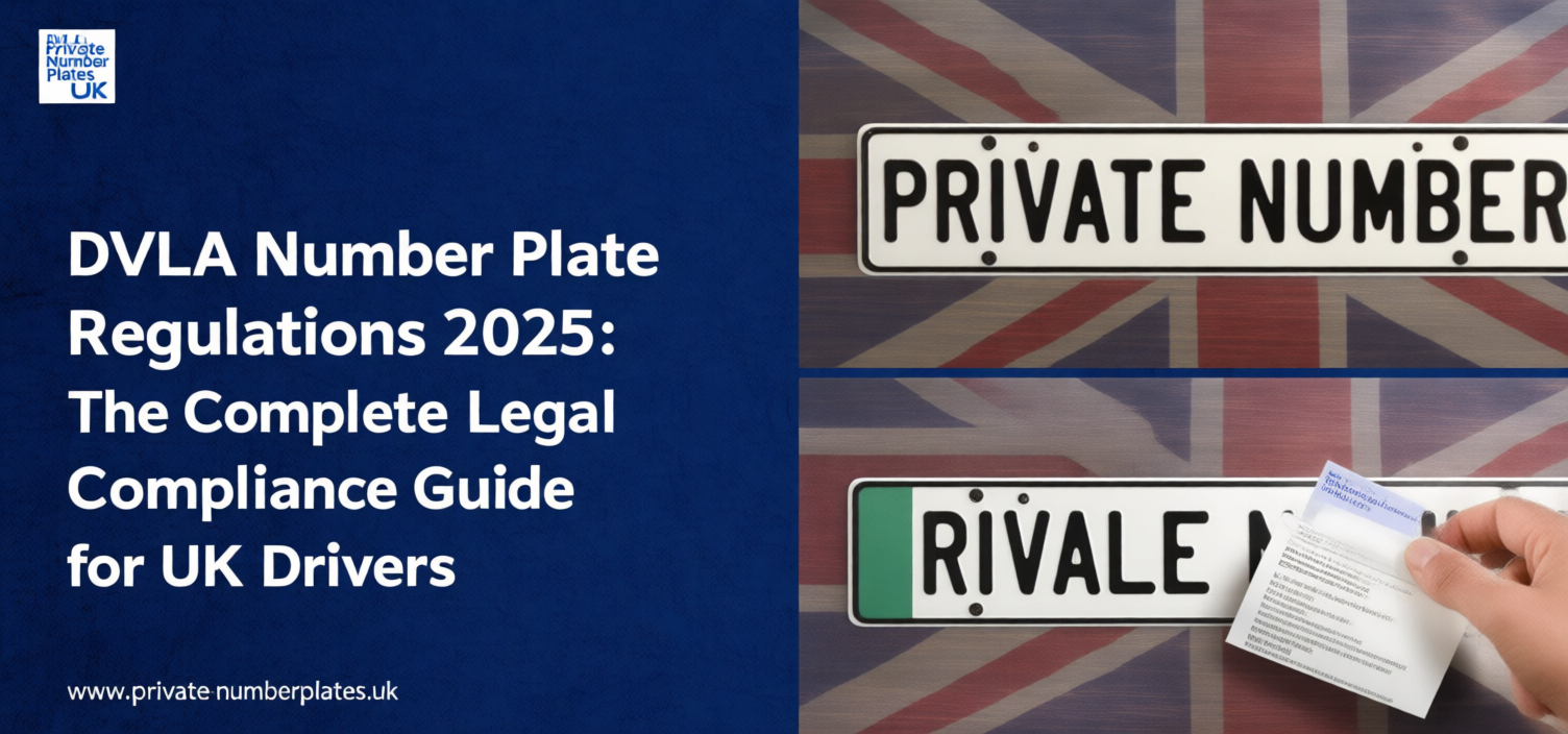DVLA Number Plate Regulations 2025 UK compliance guide with legal plates and certification documents