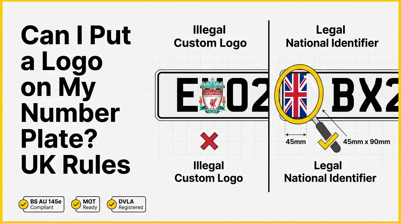 Can I Put a Logo or Badge on My Legal Number Plate? UK Rules Explained