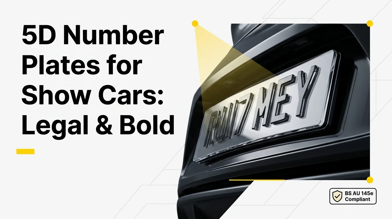 5D Number Plates for Show Cars: How to Stay Legal While Standing Out