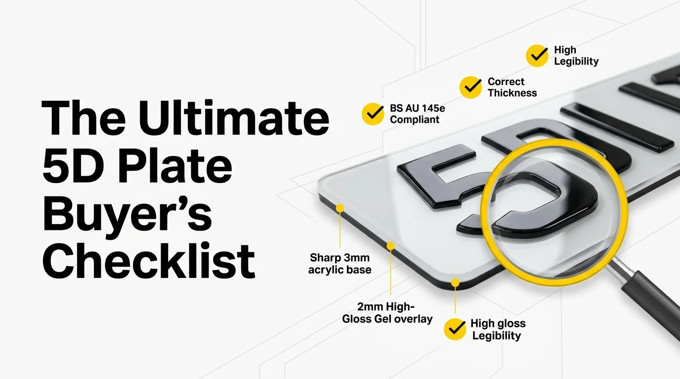 The Ultimate 5D Plate Buyer’s Checklist: Thickness, Gloss & Legibility