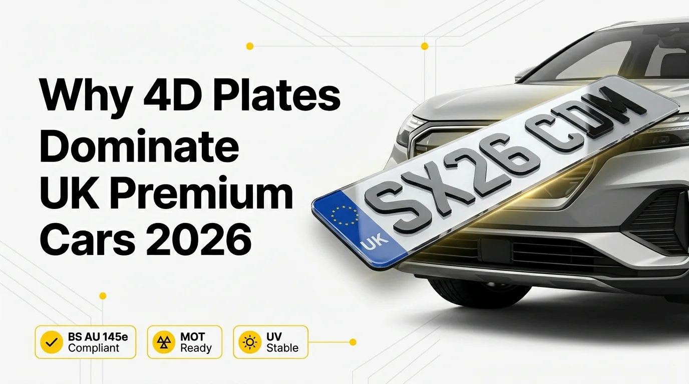 Why 4D Plates Dominate the UK’s Premium Car Scene in 2026