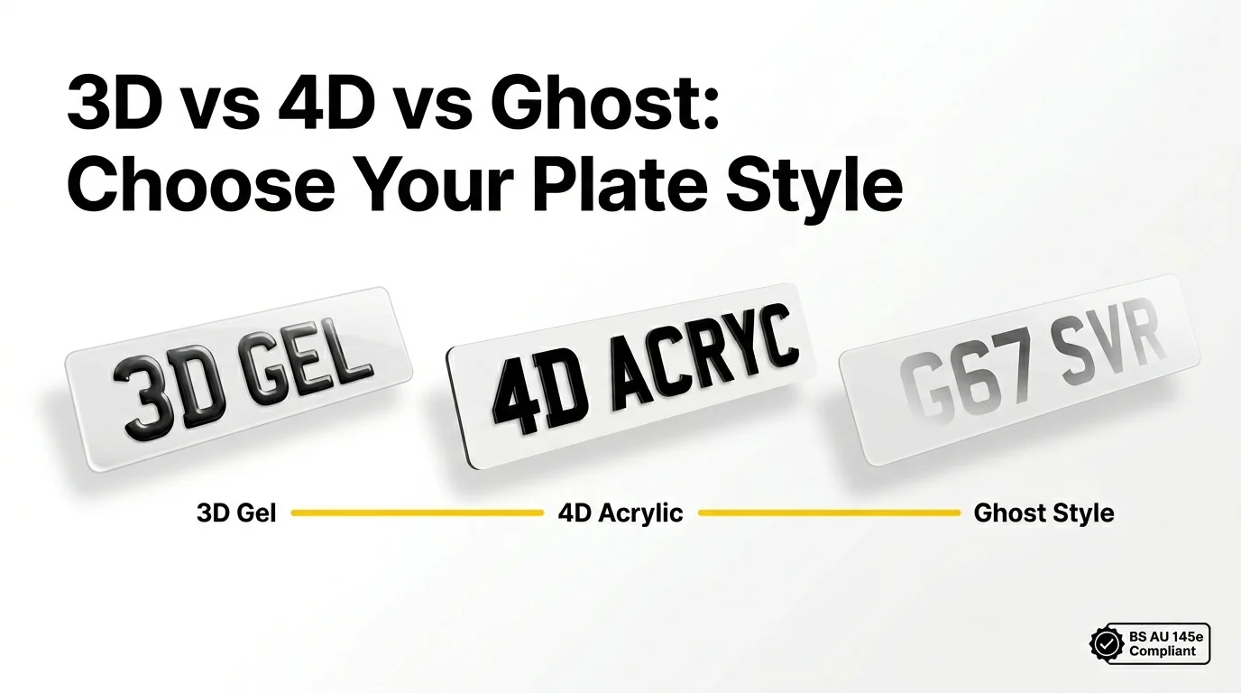 Premium or Practical? How to Choose Between 3D, 4D, and Ghost Plates for Your Car’s Personality