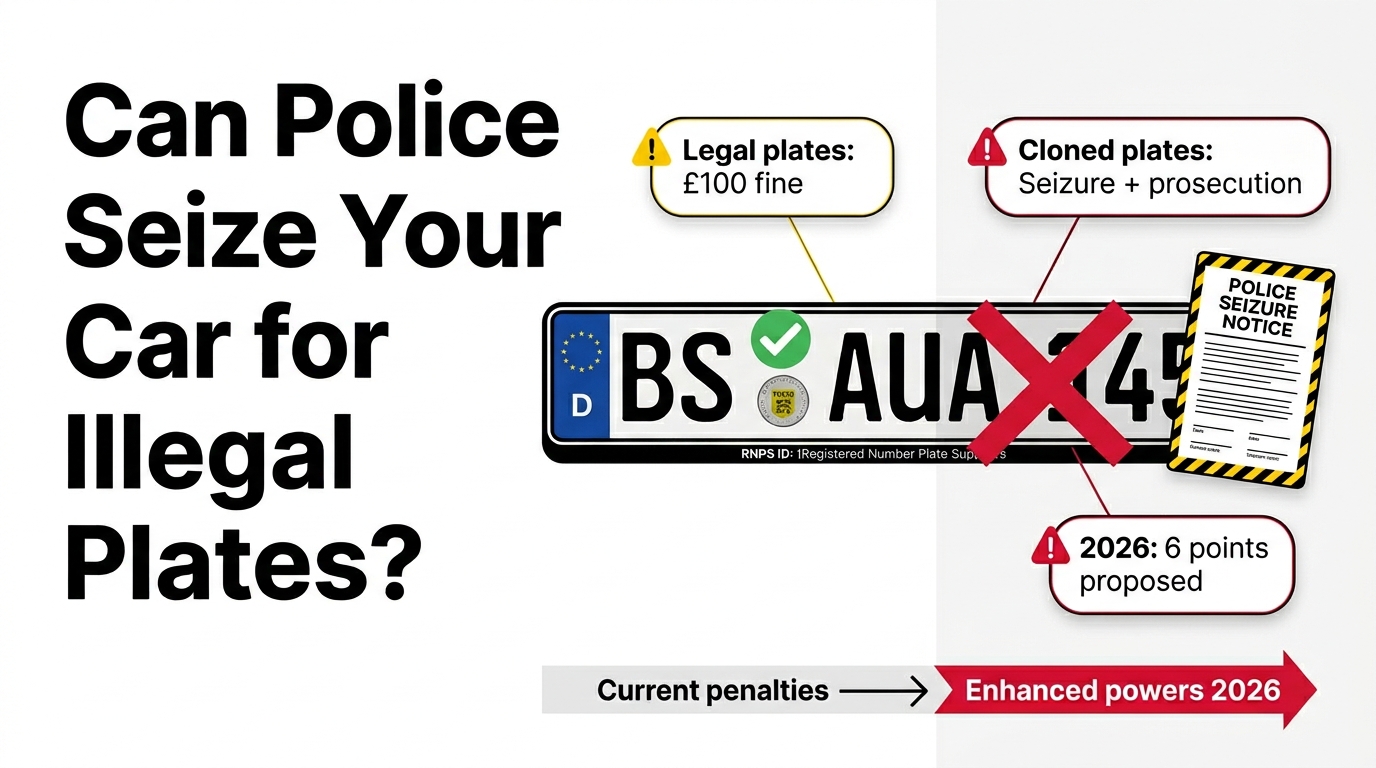 Vehicle Seizure Powers: Can Police Take Your Car for Illegal Number Plates?