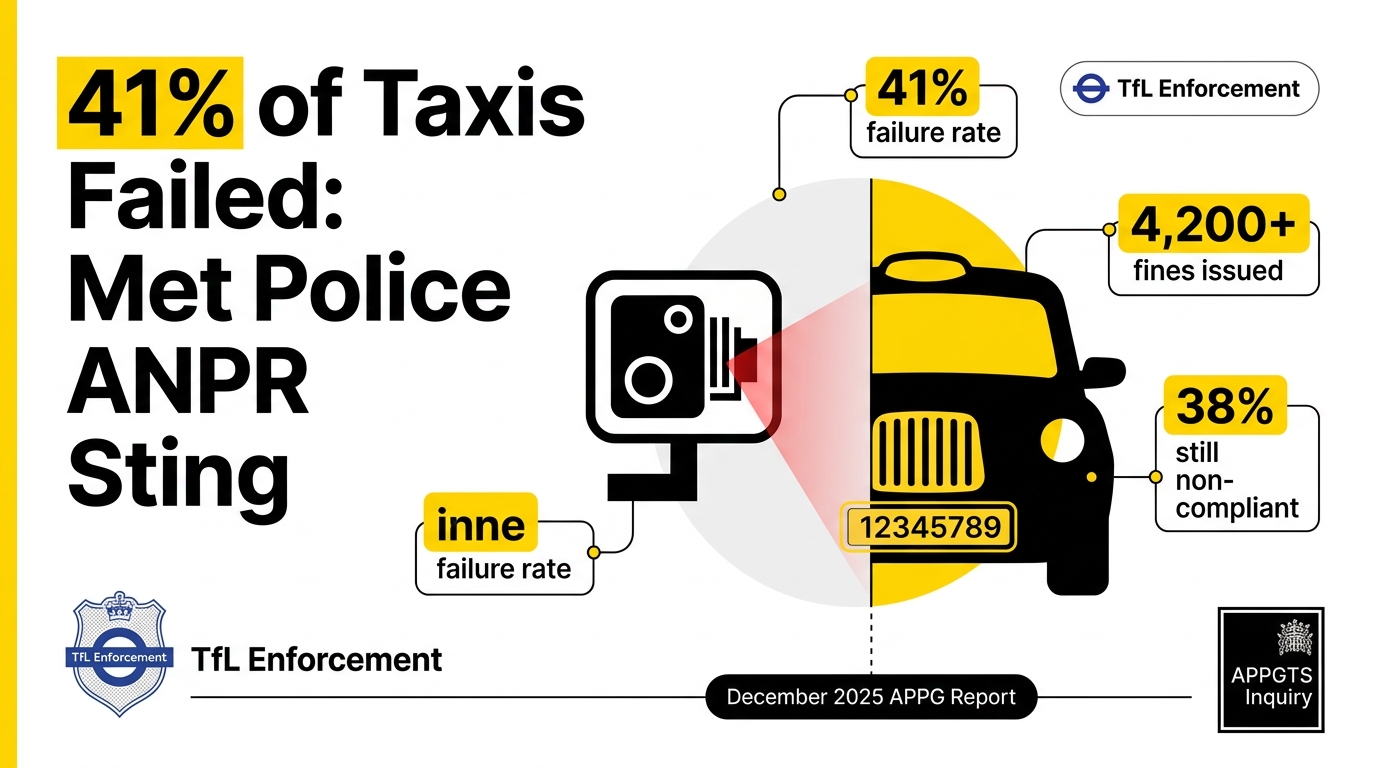 41% of Taxis Failed: The Met Police ANPR Sting That Shocked London
