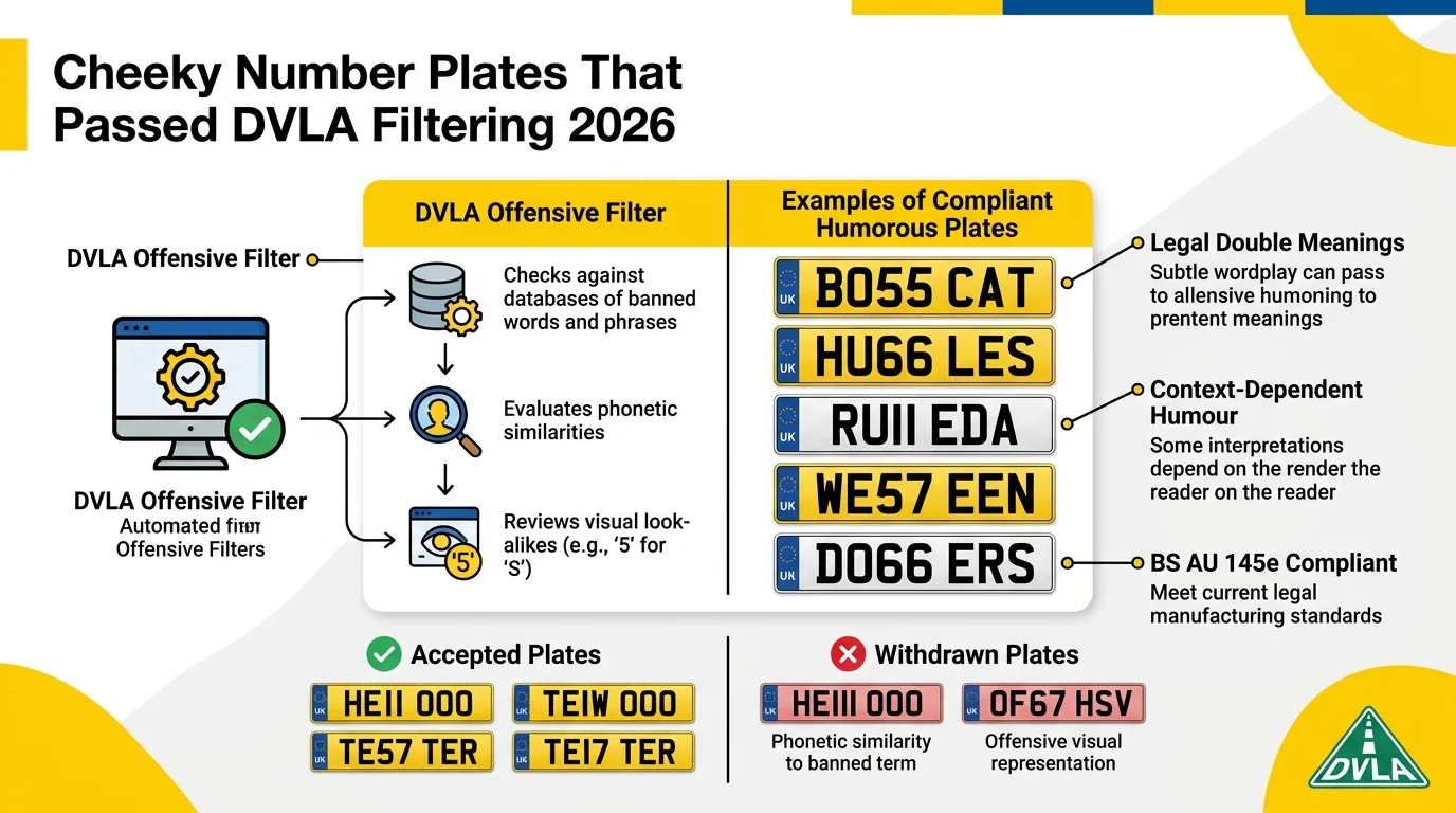 50 Cheeky Number Plates That Slipped Through DVLA Filtering: What’s Actually Legal?