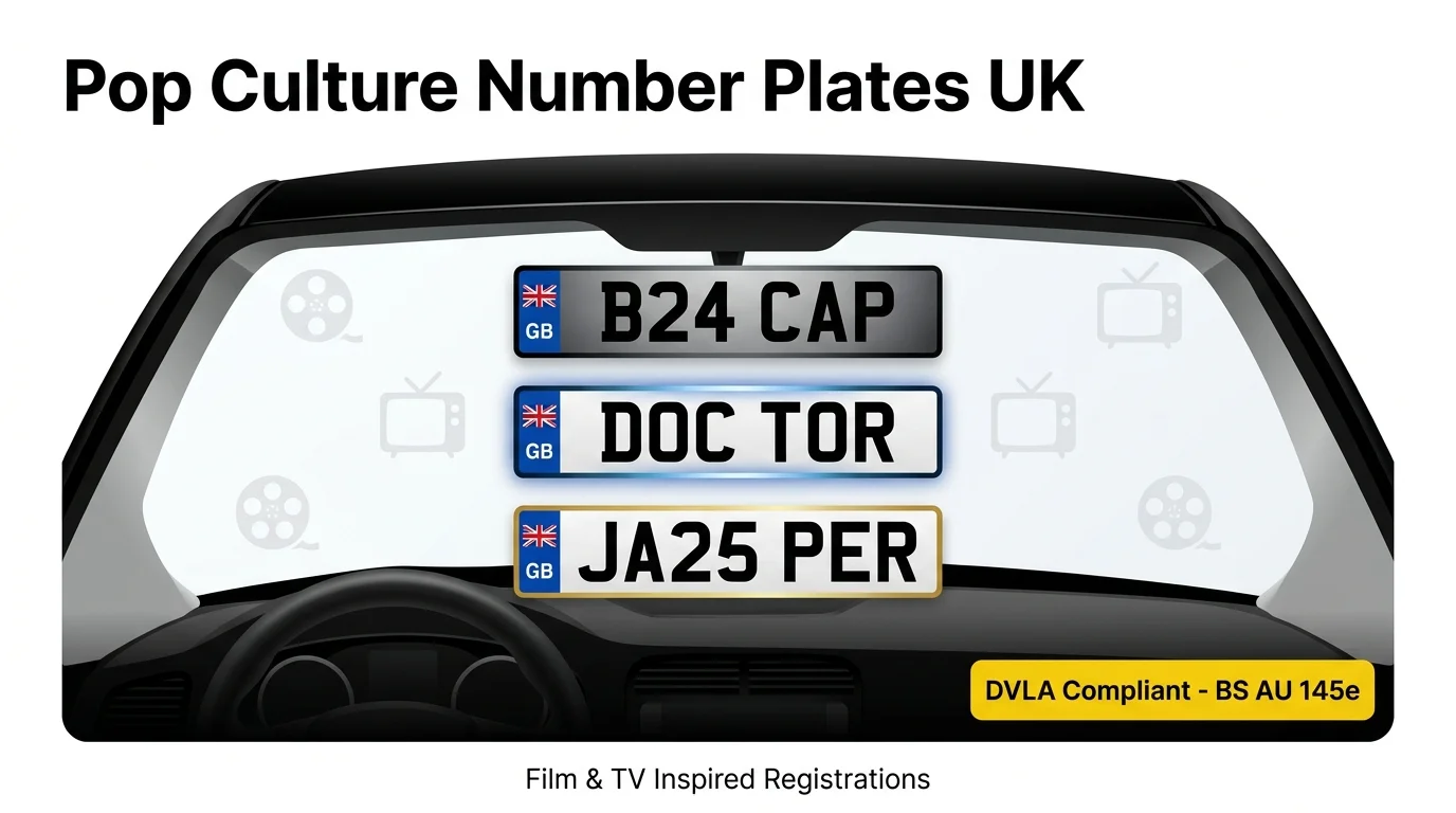 Pop Culture Number Plates UK: Film and TV Inspired Private Registrations