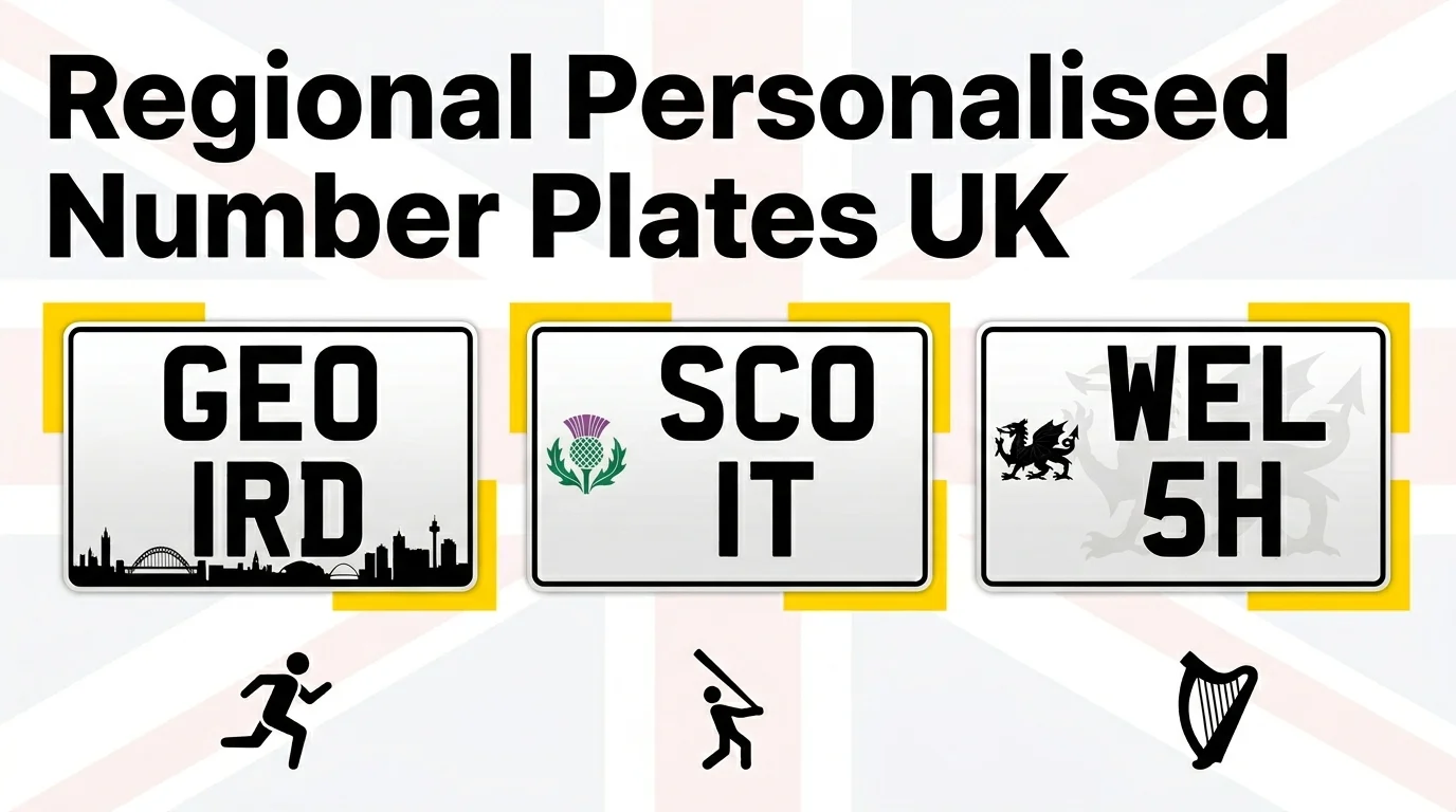 Regional Personalised Number Plates UK: The Rise of Geordie, Scottish & Welsh Pride