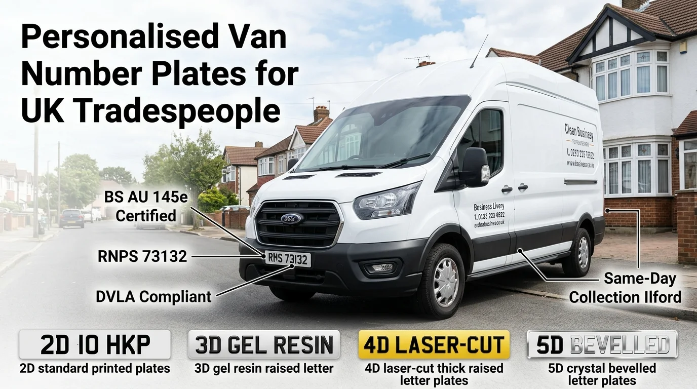 How UK Tradespeople Use Personalised Van Number Plates for Business Branding