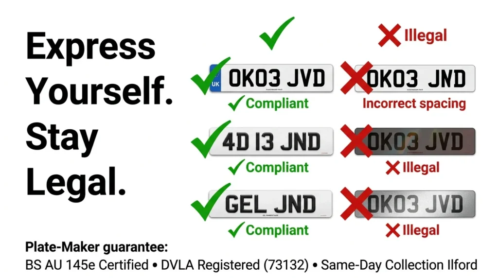 legal vs illegal number plate modifications psychology guide